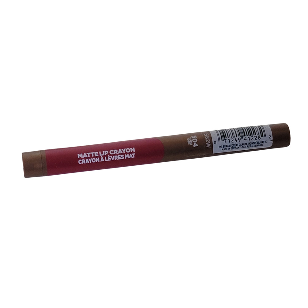 L'oreal Waterproof Matte Lip Crayon 504 Toffee Cheri
